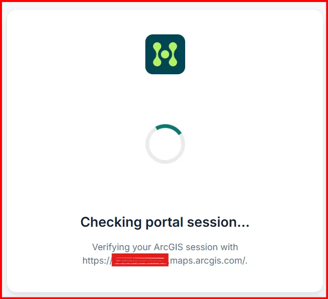 Authentication screen for secured GIS access.